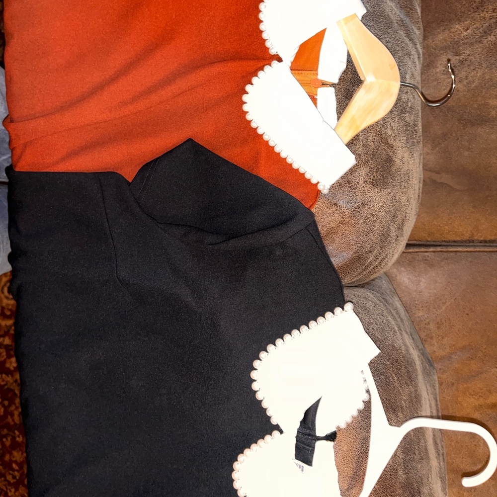 Two really cute and classy blouses, suitable for work or happy hour.